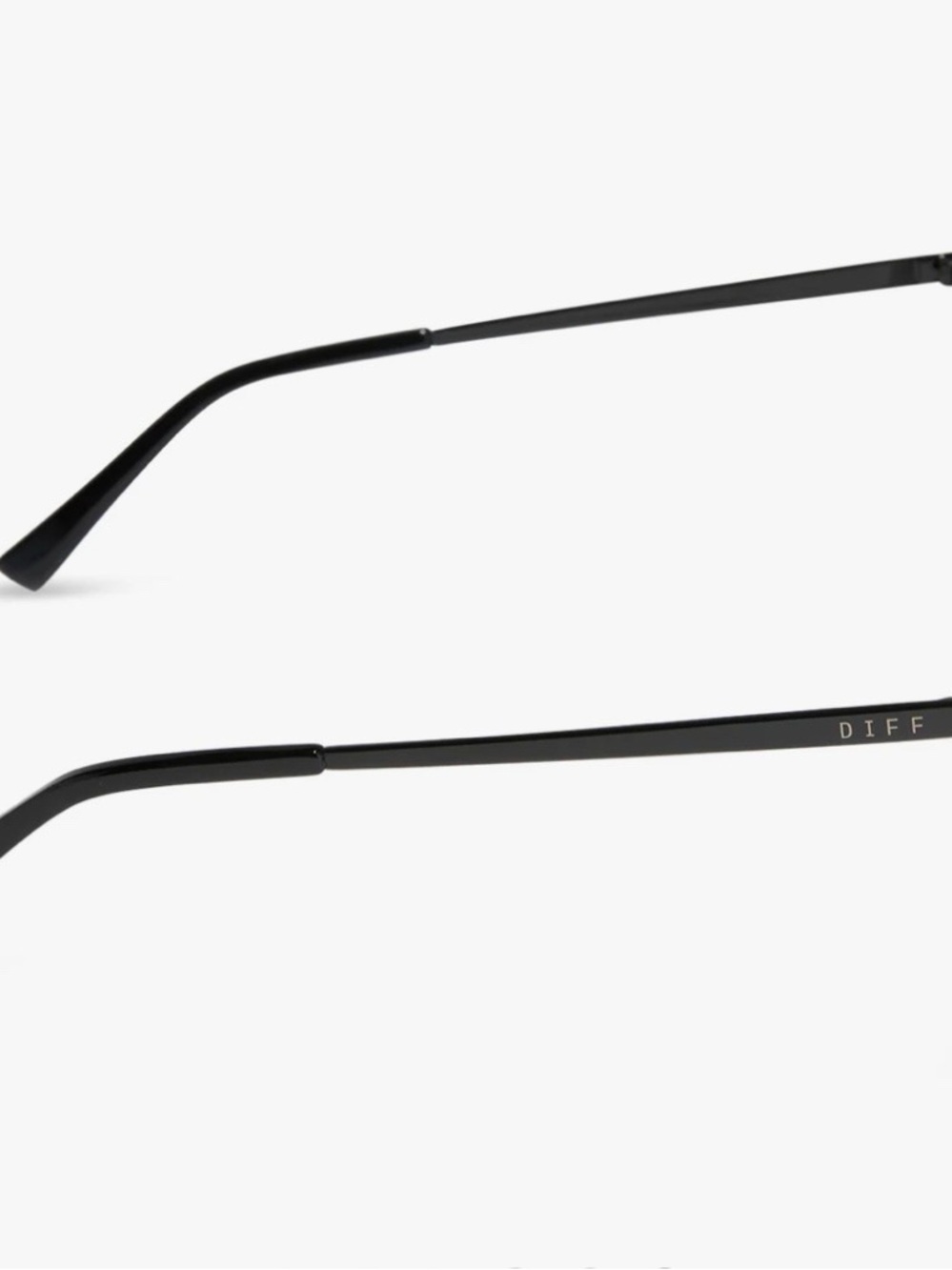 Gradient Gray Oversized Rimless Sunglasses - Women - Picture 6 of 8
